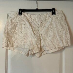 Lilly Pulitzer White Eyelet Shorts